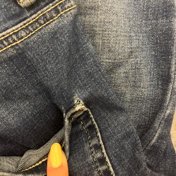 Stradivarius Mavi Kot Pantolonun Ayıplı Dikişi Ve Reddedilen Değişim Talebi