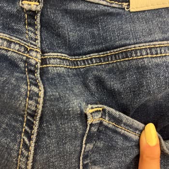 Stradivarius Mavi Kot Pantolonun Ayıplı Dikişi Ve Reddedilen Değişim Talebi