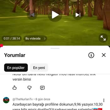 The Nurlan TV Kanalının Spam Yorumları Abone Sayısı Manipülasyonu Şikayeti