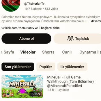 The Nurlan TV Kanalının Spam Yorumları Abone Sayısı Manipülasyonu Şikayeti