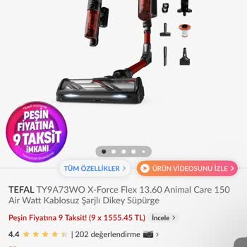 Ayıplı Ürün: Hepsiburada'dan Aldığım Tefal Süpürge Motorlu Başlığı Üç Kullanımda Kırıldı