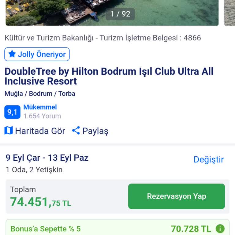 Jolly Tur'da 17.000 TL Fiyat Farkı Ve İade Talebi
