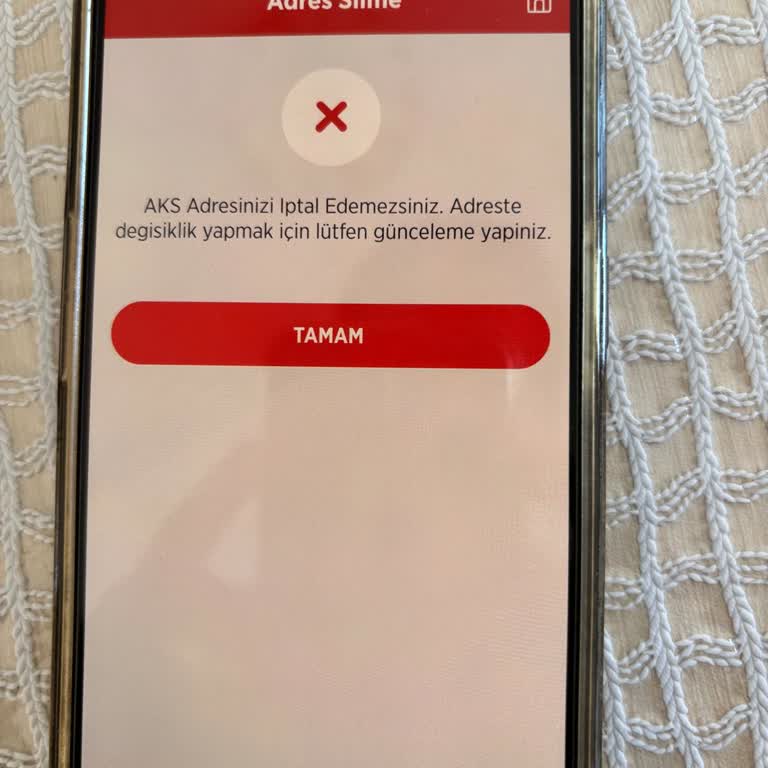 Ziraat Bankası Mobil Uygulamasında Adres Silme İşlemi Engellendi