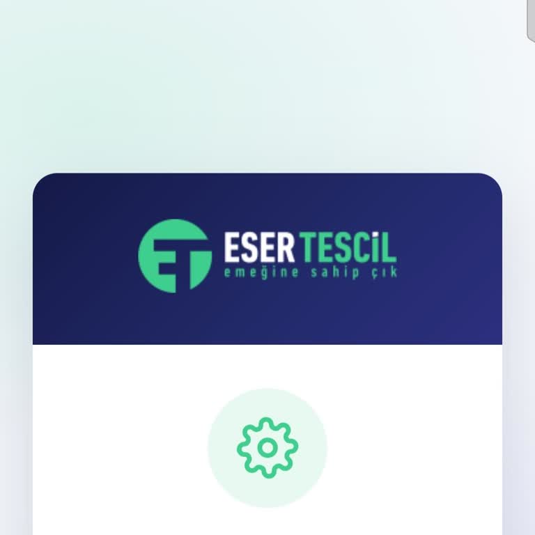 Eser Tescil Hiçbir Şekilde Erişim Sağlayamıyorum