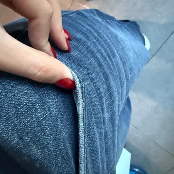 Bershka'dan Aldığım Yeni Jean'in Renk Solması Ve Kullanılmış Görünümü