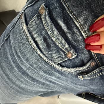 Bershka'dan Aldığım Yeni Jean'in Renk Solması Ve Kullanılmış Görünümü
