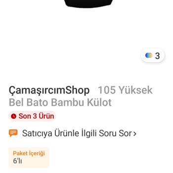 Yanıltıcı Altılı Ürün Açıklamasıyla Tek Külot Teslim Edildi