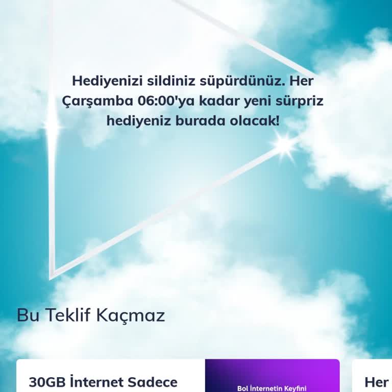 Sil Süpür Haftalık Hakkım Yanlış İşaretlendi, Hediyem Kayıp