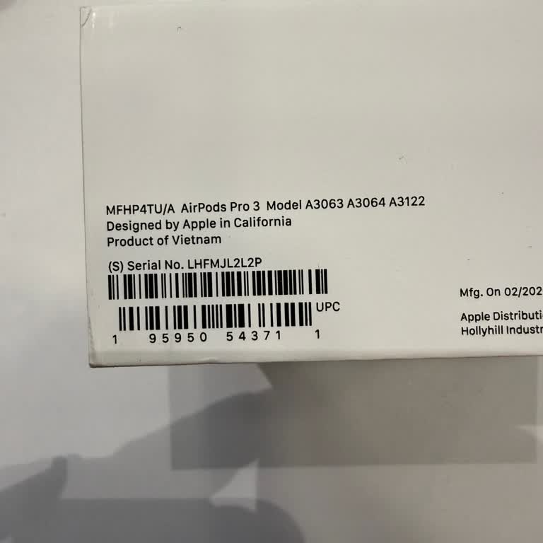 İlanı Gibi 2 Yıl Garanti Vaat Edilen AirPods Pro 3'te Yanlış Seri Numarası Ve Kısa Garanti