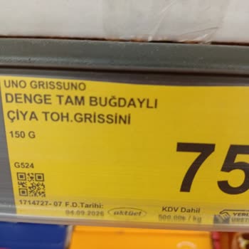 Satış Tarihi Gelmemiş Grissini Kasada Reddedildi