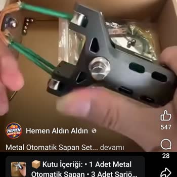 Hemen Aldın Aldın Yanıltıcı Reklam ve Kalitesiz Sapan Ürün: 850 TL İade Talebi
