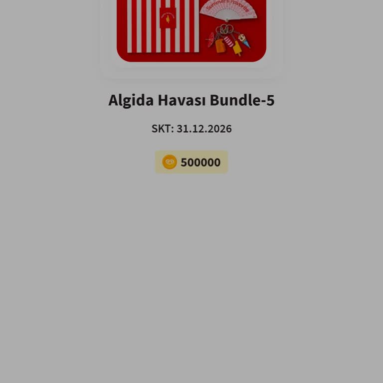 Algida Havası Bundle Kampanyasında Puanlarla Ödül Çekememe Sorunu