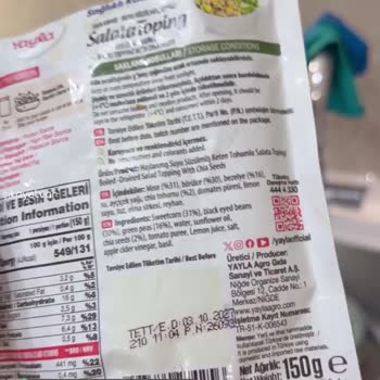 Yayla Bozuk Salata Malzemesi