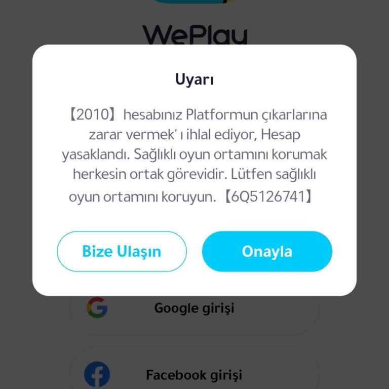 Weplay Hesabım Açıklama Olmadan Kapatıldı Ve Cevap Almadım