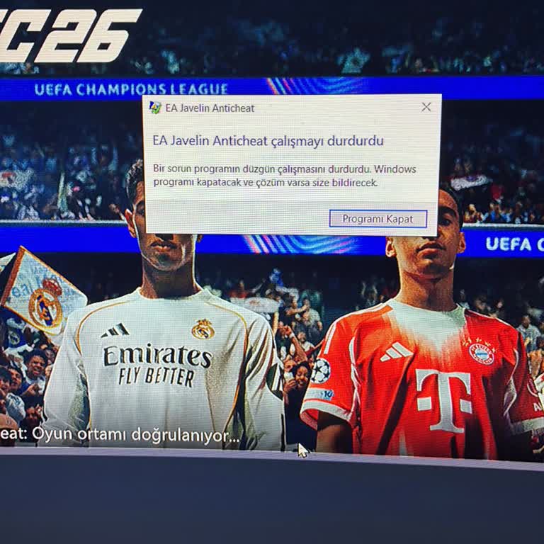 EA Sports FC 26 Anticheat Hatası Ve Kayıt Silinmesi Nedeniyle 635 TL İade Talebi