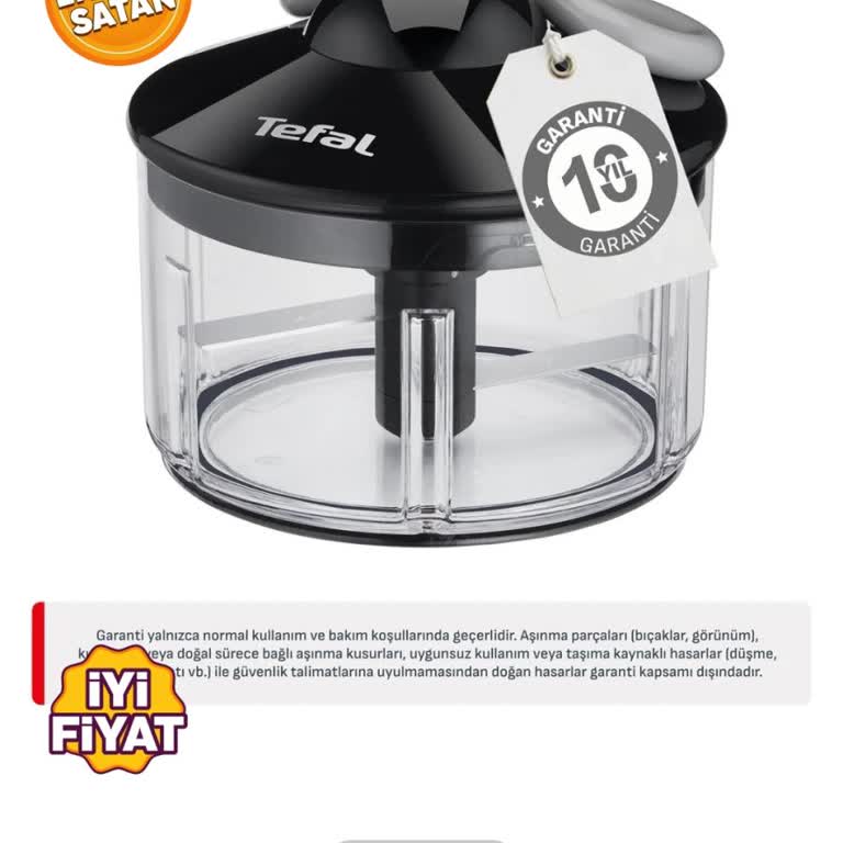 Tefal Rondo 500 ml Modeli İçin Yedek Bıçak Temini Talebi
