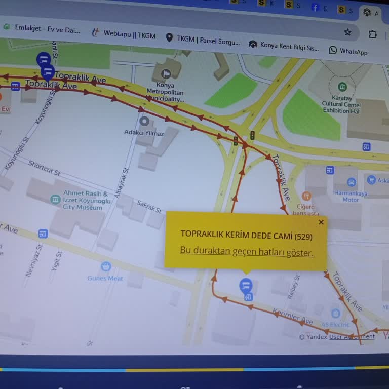 Kerim Dede Camii 529 Durağının Şehir Hastanesi Yönündeki Durağa İhtiyacı