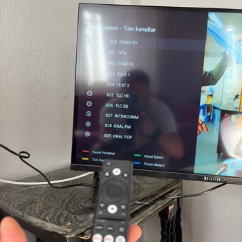 Renkli Tuşları Olmayan Kumanda Nedeniyle Kanal Düzenleme Sorunu