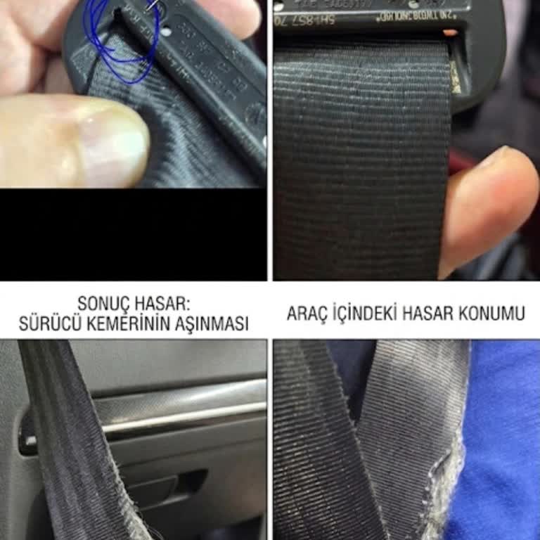 Sürücü Emniyet Kemerinde Üretim Çapası Ve Yetkili Servisin Reddi