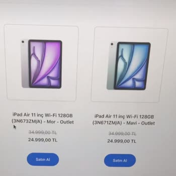 Outlet IPAD Air 11 İnç Ürününde 10.000 TL Fiyat Farkı Ve Güven Kaybı