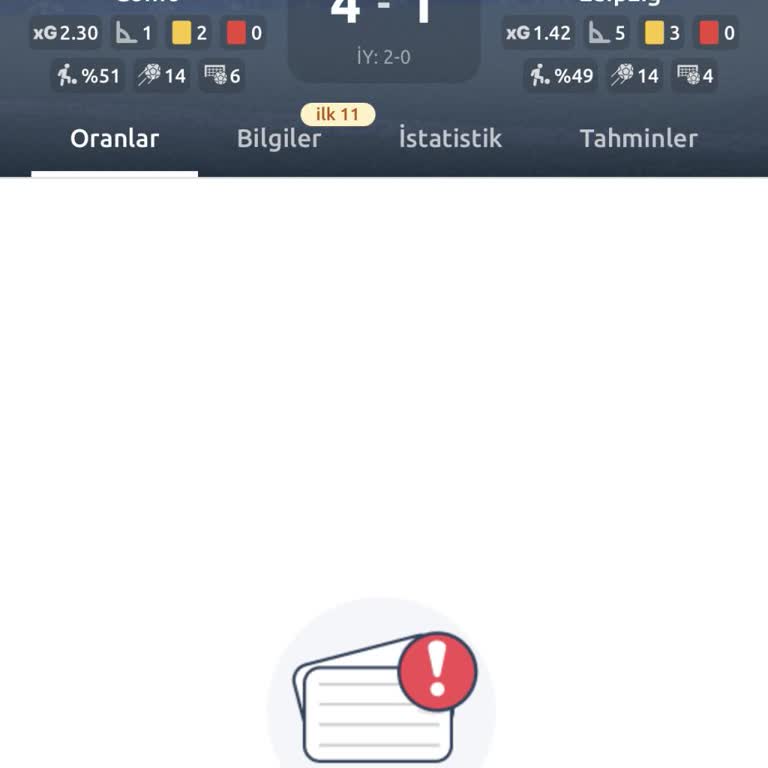 Bilyoner’in İstatistik Hatası Kuponumun Haksız Kaybına Neden Oldu