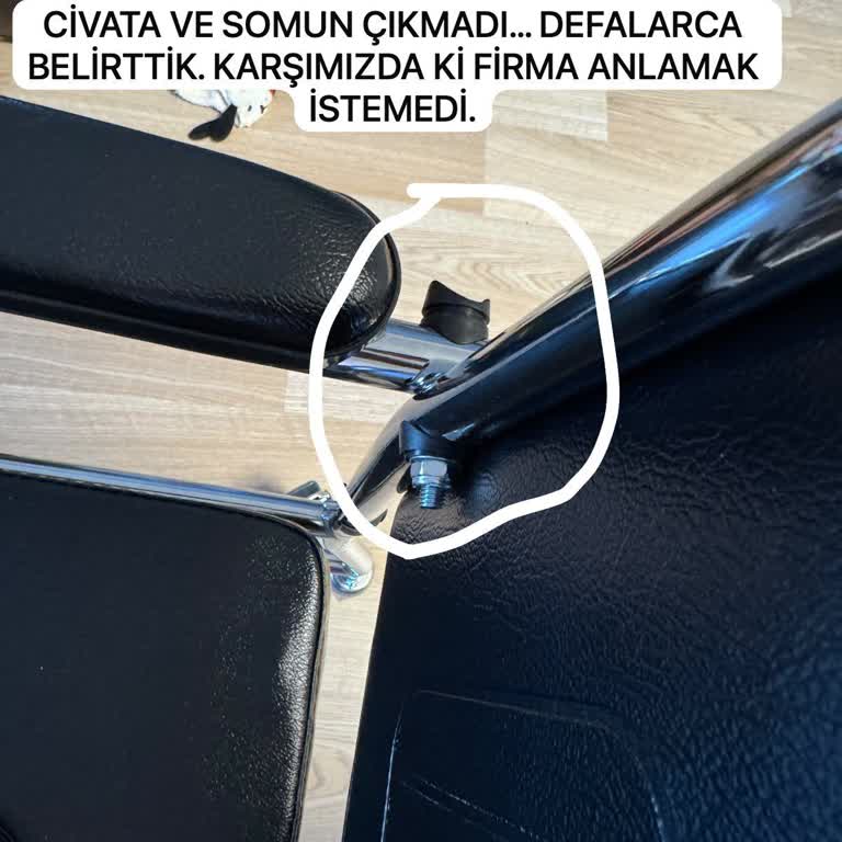 Eksik Kol Dayama Parçası Ve Saygısız Müşteri Temsilcisi Şikayeti
