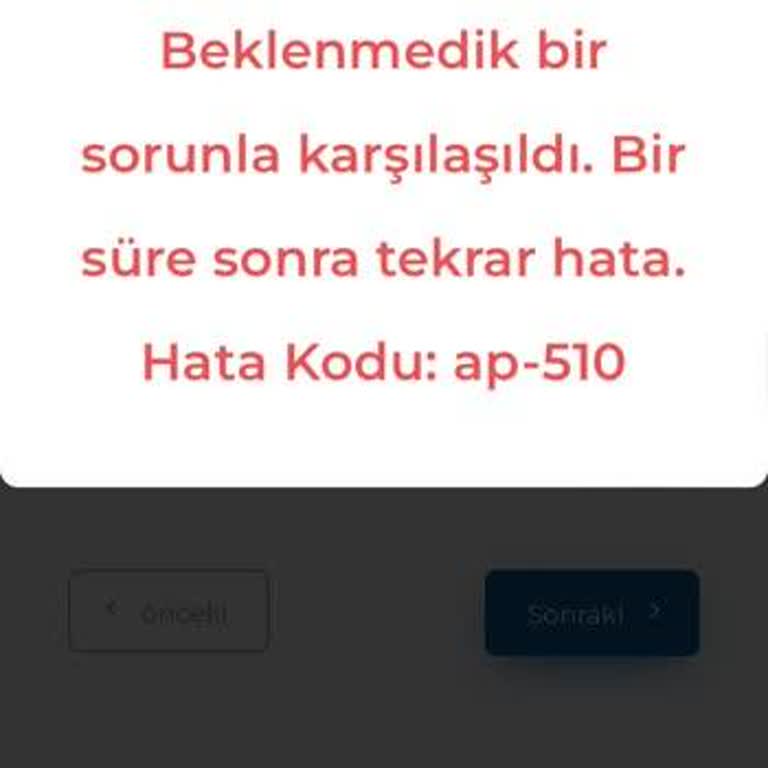 Kosmos Vize Hizmetleri AP-510 Hatası Nedeniyle Randevu Alınamıyor