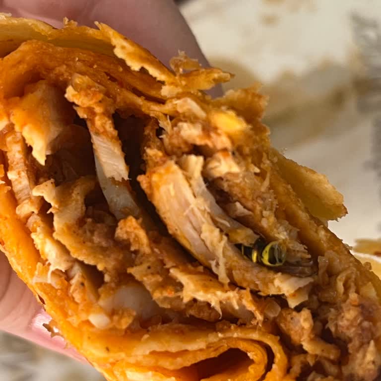 Maydonoz Döner Şubesinde Dürüm İçinden Canlı Arı Çıktı
