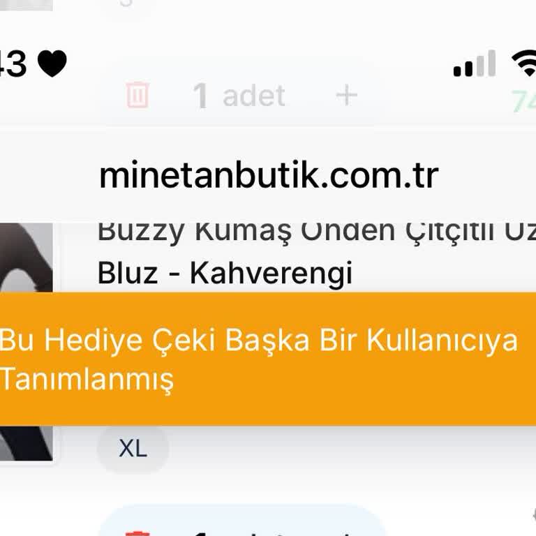 İade Ücreti Çekine Dönüştürülmesi Ve Çalışmayan Hediye Çeki Sorunu