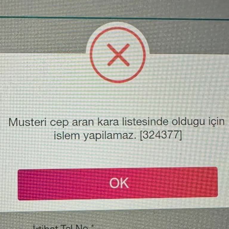Kara Liste Nedeniyle Numara Taşıma İşlemi Engellendi