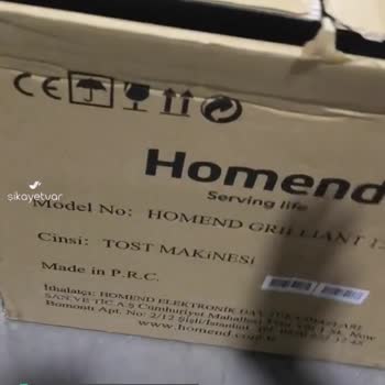 Homend Mağaza Teslimatlı Ürünün Mağazaya Bırakılmaması Ve Kutunun Açılmış Olması