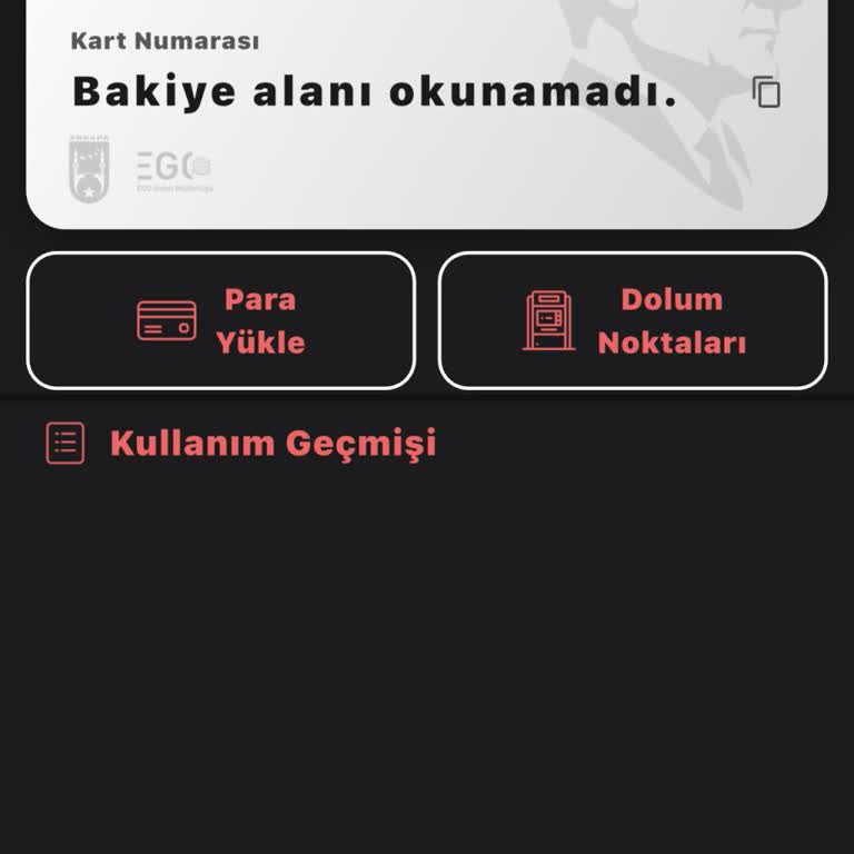 Ego Cepte Uygulamasında Bakiye Görüntülenemiyor Ve Yükleme Yapılamıyor