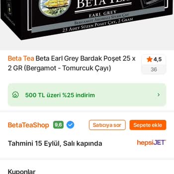 Beta Tea’nin Yanıltıcı Stok Beyanı Ve Tek Taraflı Sipariş İptali