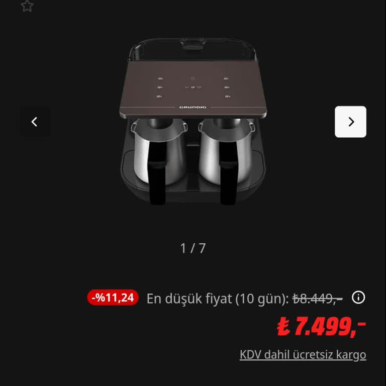 Satın Aldığım Kahve Makinesinin Fiyatı Düşmüş Olması Nedeniyle Mağduriyet
