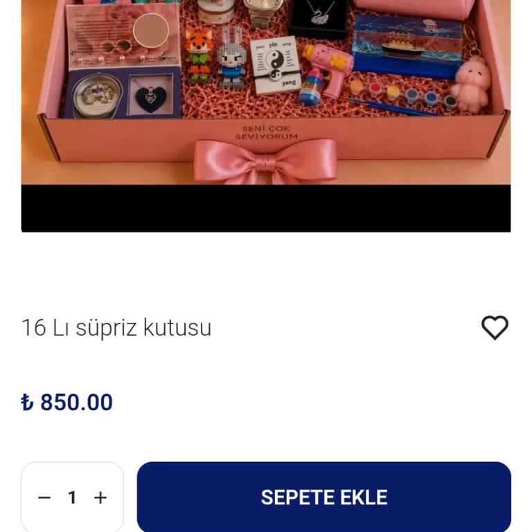 Yanıltıcı On Altı Parçalı Sürpriz Kutu Ve Tek Ürün Gönderimi Nedeniyle İade Talebi