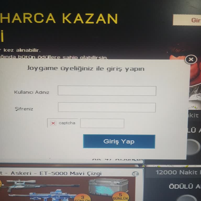 Wolfteam Harca Kazan Etkinliği Girişindeki Güvenlik Kodu Görünmüyor