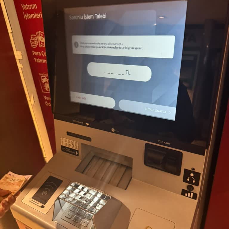 Ziraat Bankası ATM'sinde Alıkonulan 9.800 TL'ye Acil İade