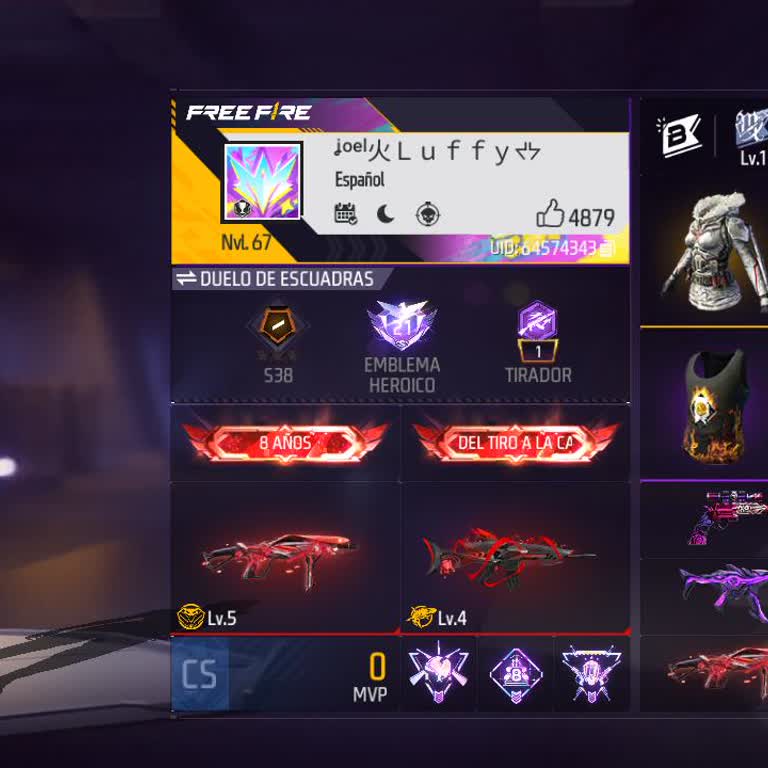 Cuenta de Garena Free Fire robada, solicito revisión y recuperación
