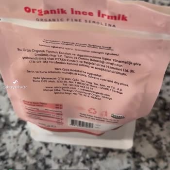 Ebebek'ten Alınan İrmik İçinde Yabancı Maddeler Var!