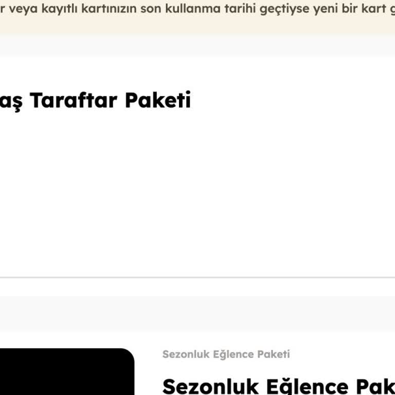 Yanlış Sezonluk Beşiktaş Taraftar Paketi Satın Alındı, İptal Talebi