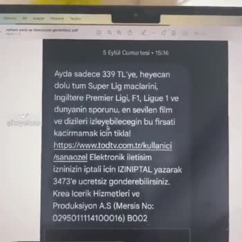 Tod TV Yanıltıcı Reklam İle Eksik Hizmet Sağlıyor!