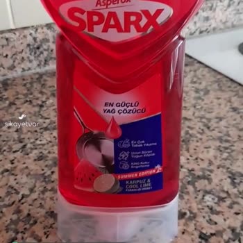 Asperox Bulaşık Deterjanı Kapağından Dolayı Gözüme Fışkırdı
