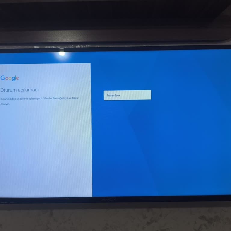 Awox Android TV’de Google Play Store Giriş Sorunu