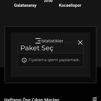 Kutusuz Öğrenci Paketi Maç Yayınına Erişilemiyor Ve Ek Ücret Talep Ediliyor