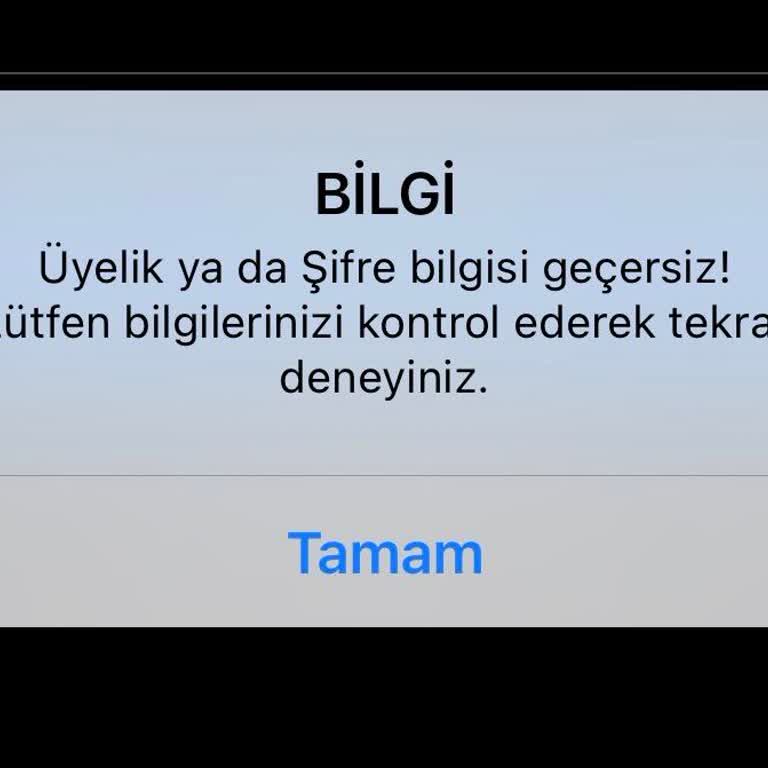 Tod Hesabı Giriş Hatası Ve Satın Alma Engeli