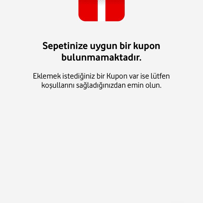 İndirim Kodu Geçersiz: Vodafone Yanımda Cihaz Alımında Sorun