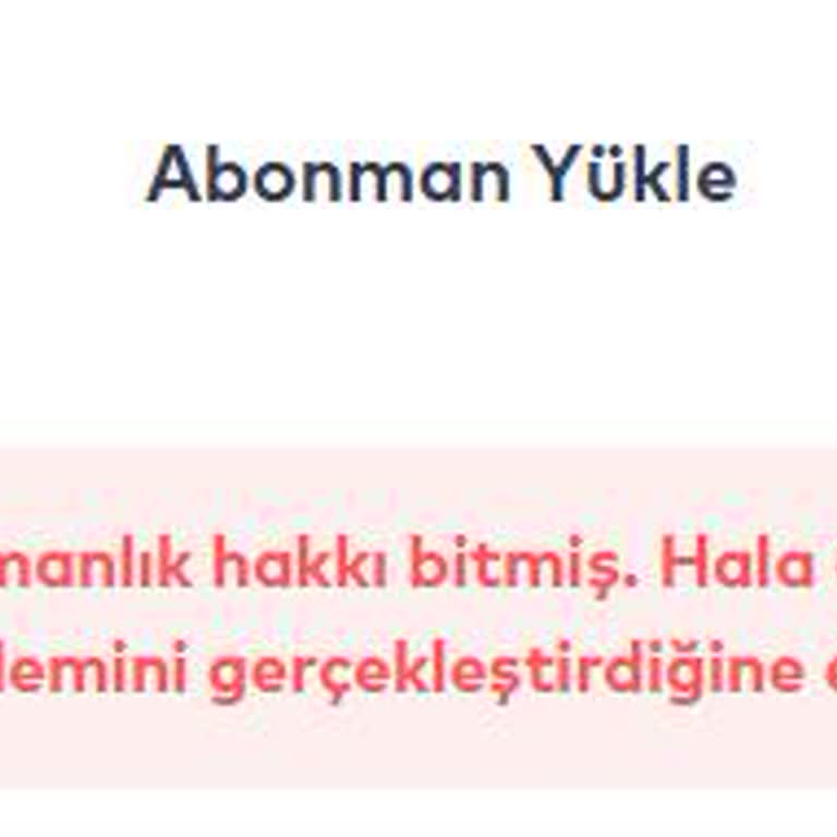 İstanbulkart Öğrenci Abonmanım Vizeleme Seçeneği Olmadığı İçin Kullanılamıyor