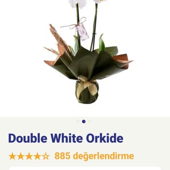 Double White Orkide Ürünü Görseldekiyle Uyuşmuyor Ve Eksik