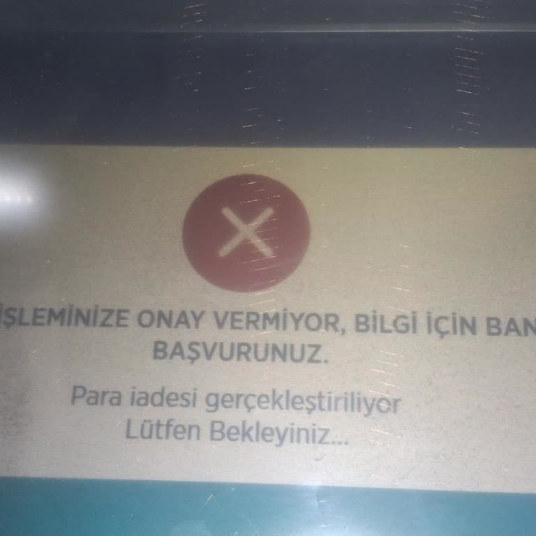 ATM'de Yatırılan 8.000 TL'nin Hesaba Geçmemesi Ve Geri Ödenmemesi