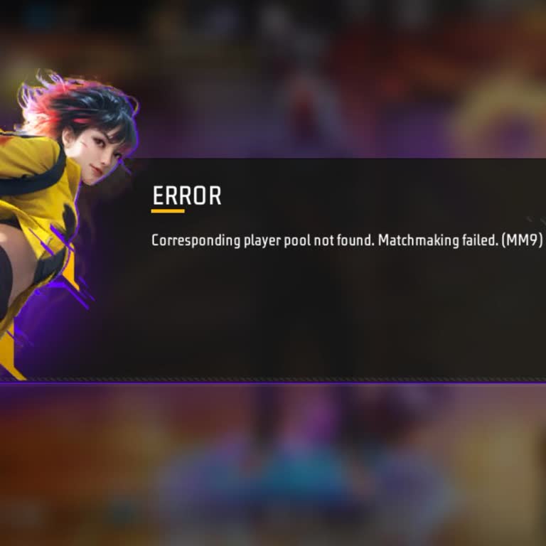 Free Fire MM9 Matchmaking Error Prevents Me From Playing